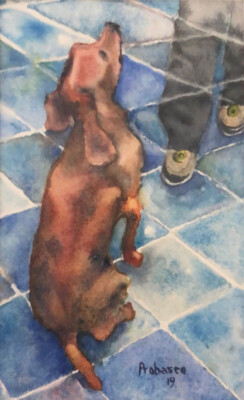 Peggy, watercolor, 2019 Peggy
