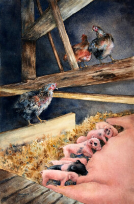 The Oversight Committee, watercolor, 2021 The Oversite Committee