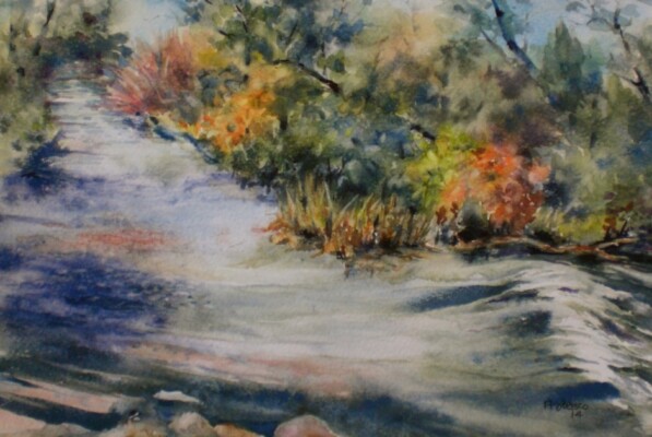 Sugar River, watercolor Sugar River