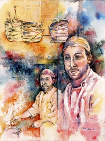 Chef Drew Fleming at OPH, Mixed Media Chef Drew Fleming