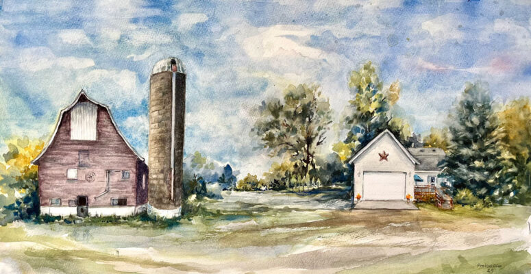 Broadhead Farm, watercolor