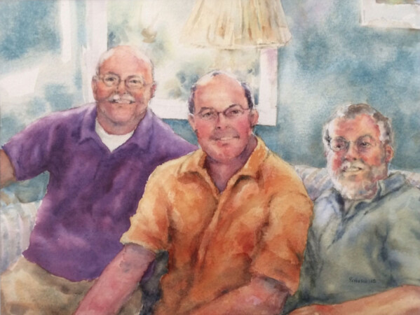 The Wells Brothers, watercolor